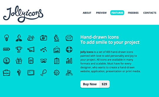 Jolly Icons 400 Hand Drawn Icons