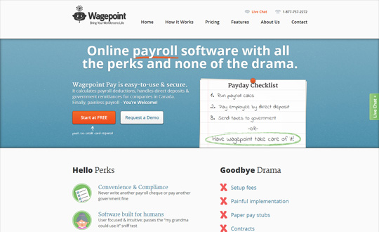 Wagepoint Online payroll software
