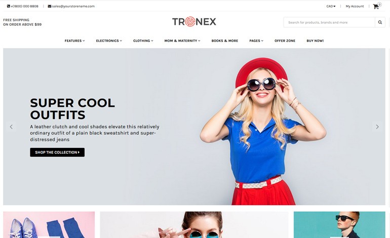 Tronex Multipurpose Shopify Template