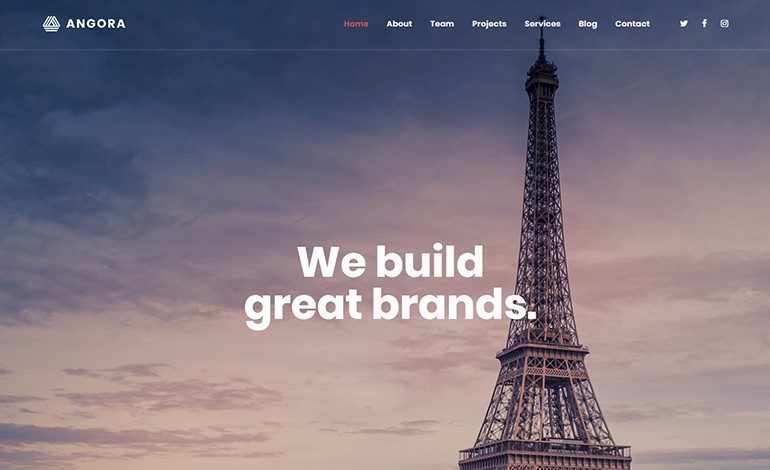 Angora Responsive One Page Parallax Template