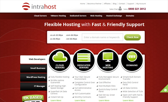 Intrahost cloud hosting