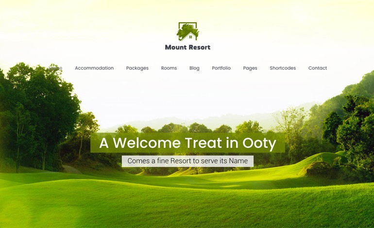 Misty Mount Resort WordPress Theme