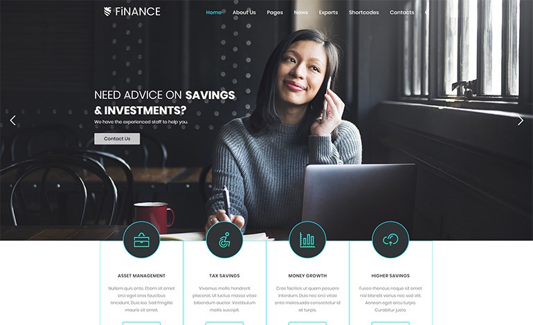Finance Business WordPress Theme