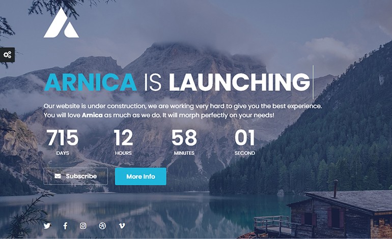 Arnica Creative Coming Soon WordPress Plugin