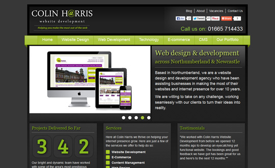 Colin Harris Website Development