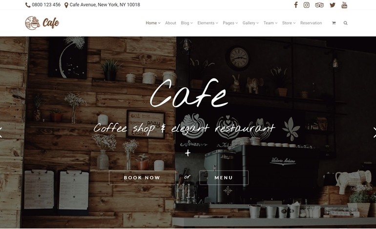 Cafe WordPress Theme