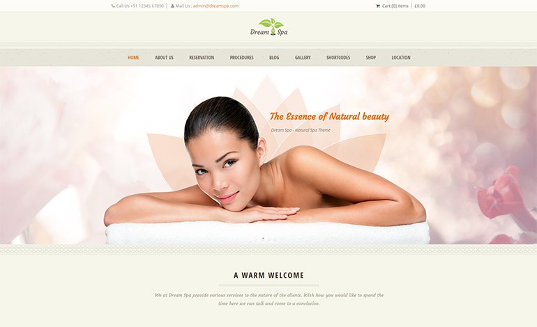 Dream Spa WordPress Theme