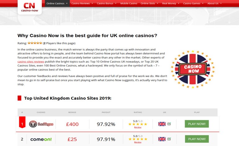 Online casinos for UK