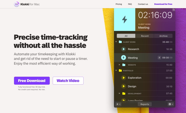 Klokki the Rule based Automatic Time Tracking App