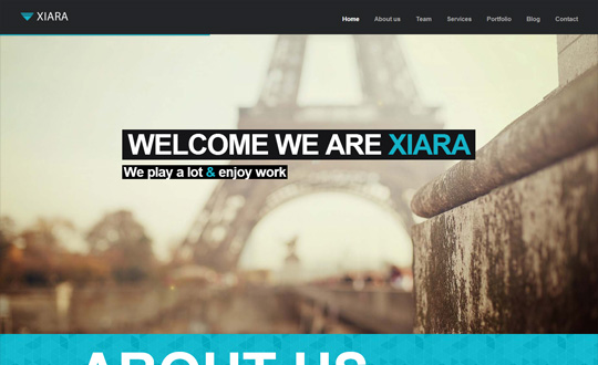 Xiara - Responsive WordPress One Page Parallax