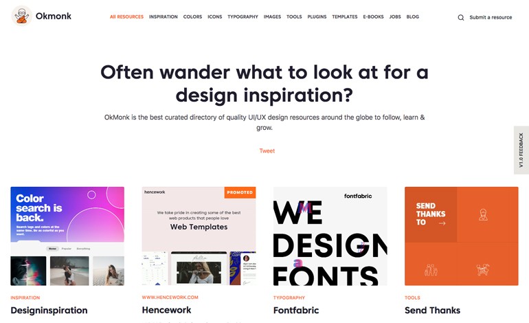 Okmonk Best UI UX Resources