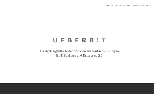 UEBERBIT Corporate Website