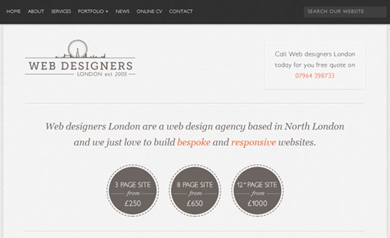 Web designers London