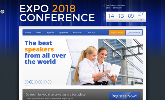 EXPO'18 Conference Event Wordpress Theme