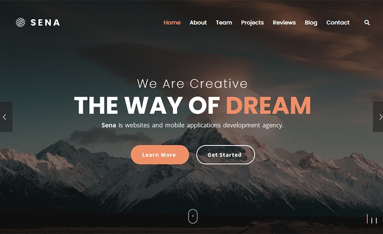 Sena Responsive One Page Parallax Template