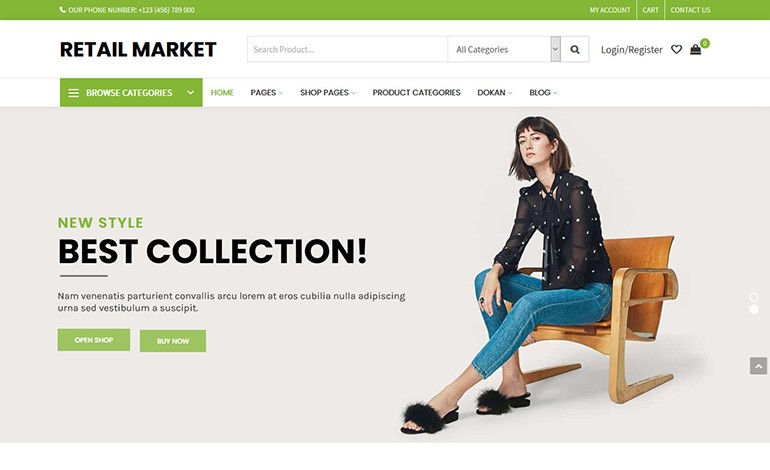 Retail Market Multi Vendor WordPress Theme