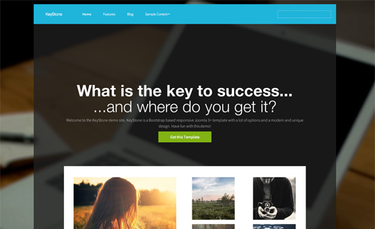 KeyStone Joomla 3+ template demo
