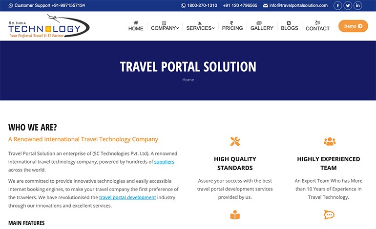 Travel Portal Solution