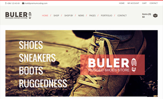 Buler A Rugged Ecommerce Wordpress Theme