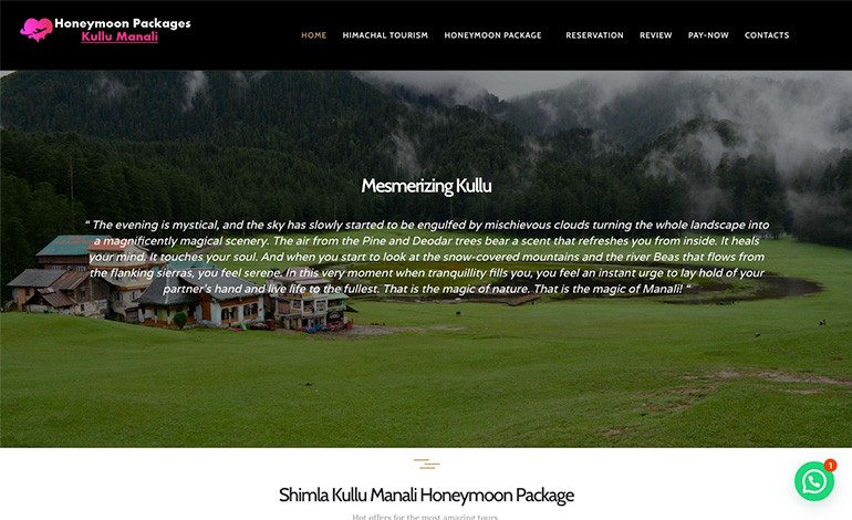 Honeymoon packages kullu manali