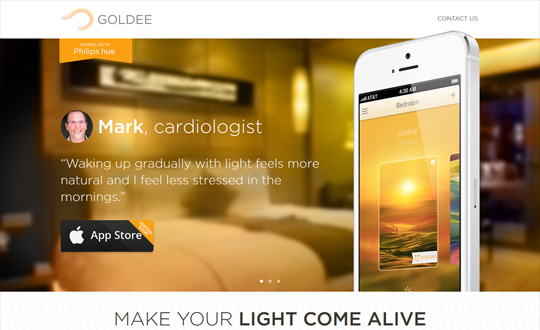 Goldee App for hue