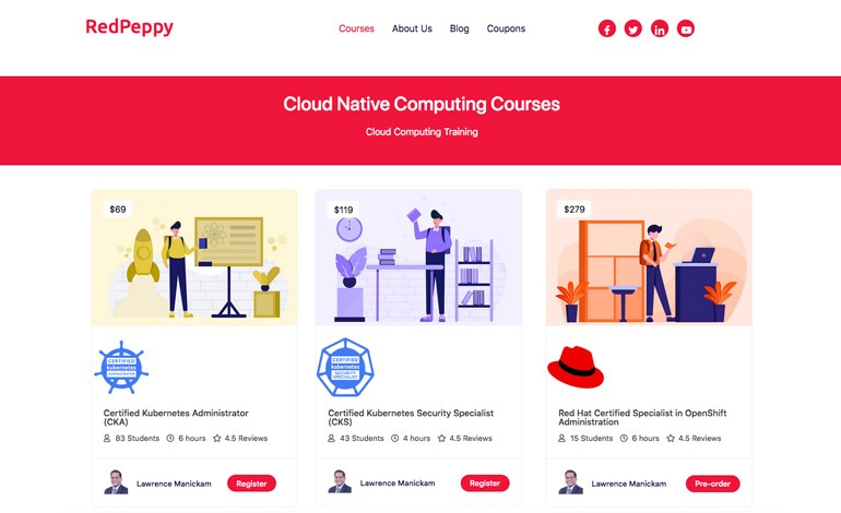 RedPeppy eLearning Portal