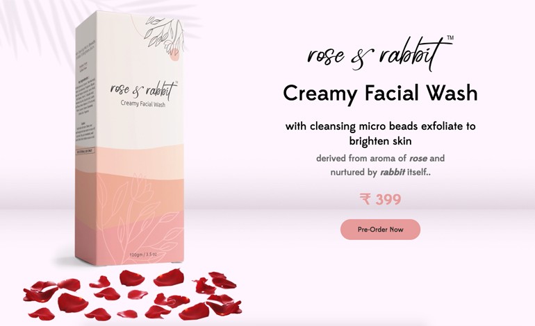 Rose and Rabbit Creamy Facial Wash