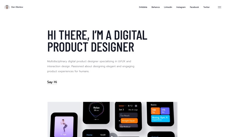 Den Klenkov Product Designer Portfolio