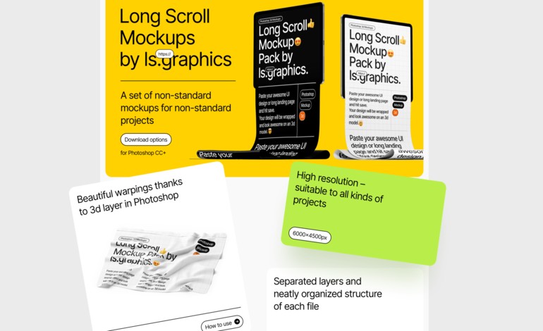 Long Scroll Mockups