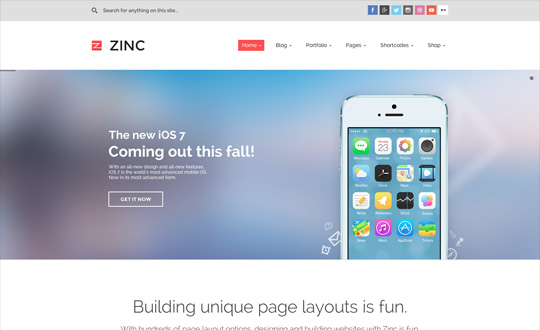 Zinc Multi-purpose WordPress Theme