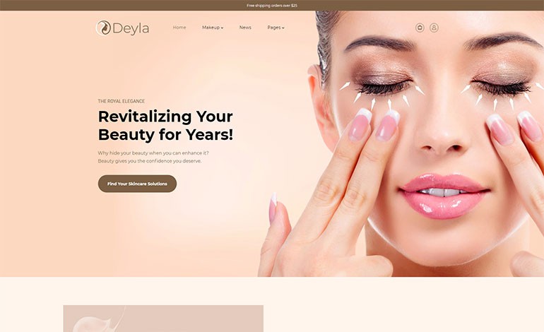 Deyla Skincare Cosmetics Shopify Theme