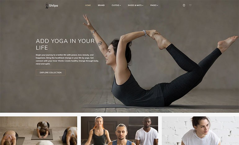 Shilpa Yoga Store  Fitness Shopify Theme