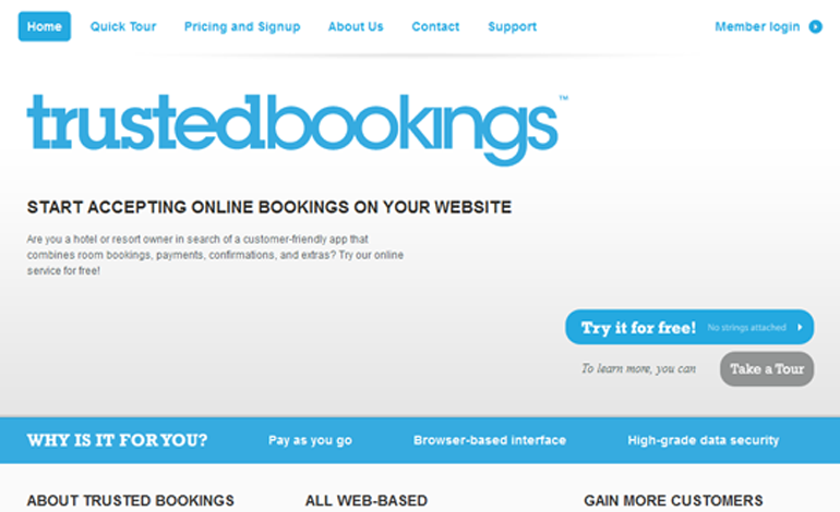 Trustedbookings | Online Bookings and Reservation Software