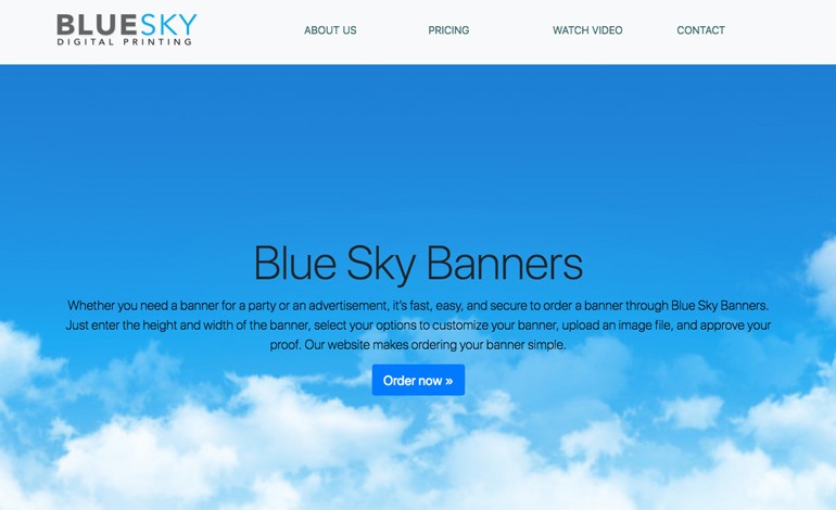 Blue Sky Banners