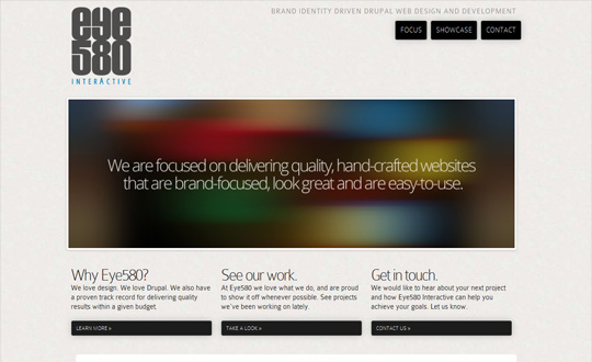 Brand Identity Driven Drupal Web Design and Development | Eye580 Interactive 