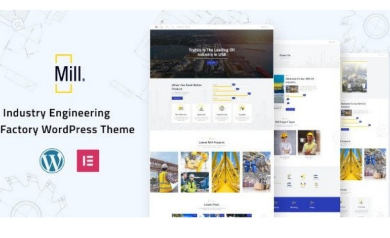 Mill Lite Best Free WordPress Theme for Industry Engineering