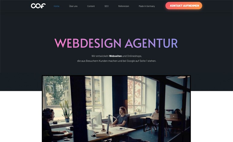 Webdesign Agentur chris and friends