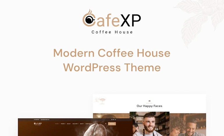 CafeXP Lite Best Free Modern Coffee House WordPress Themes