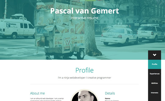 Pascal van Gemert - Interactive Resume