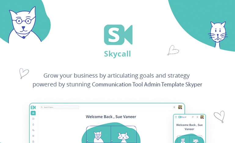 Skycall Communication Admin Template