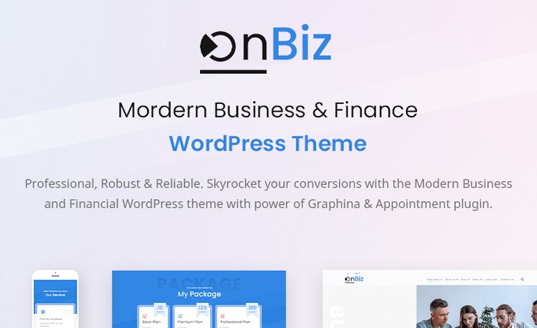 Onbiz Consulting Business and Finance WordPress