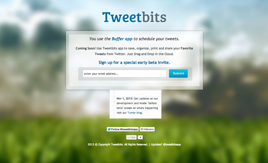 Tweetbits app