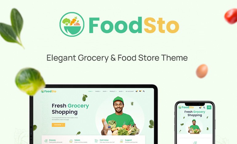 Foodsto Grocery and Food Store WordPress Theme