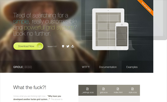 Gridle Sass Premium Responsive Grid System