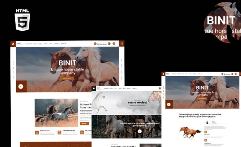 Binit Horses and Stables HTML5 Template