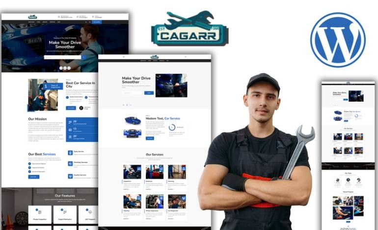 Cagaar Mechanics Car Repair WordPress Theme