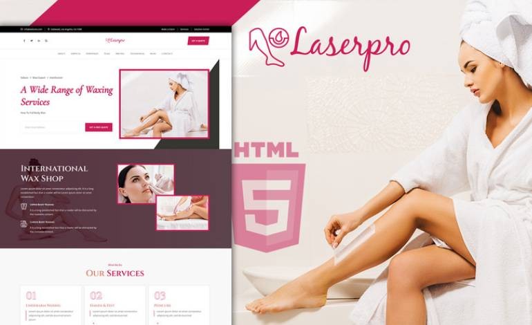 Laserpro Hair Removal Landing Page Template