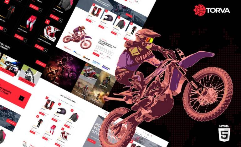 Trova Sports Motor Bike Shop and Accessories Website Template
