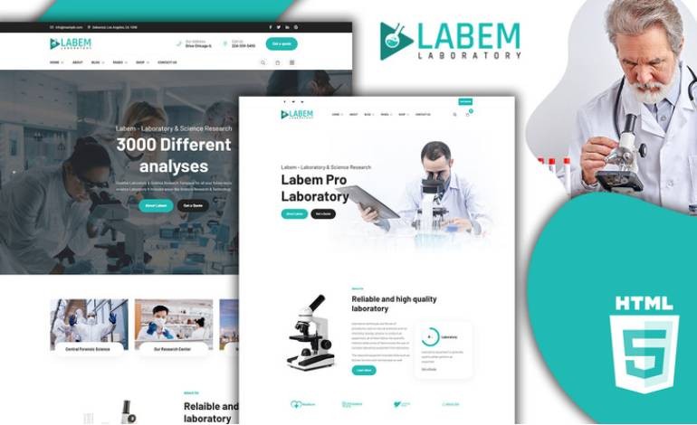 Labem Laboratory And Medical Equipment HTML5 Template