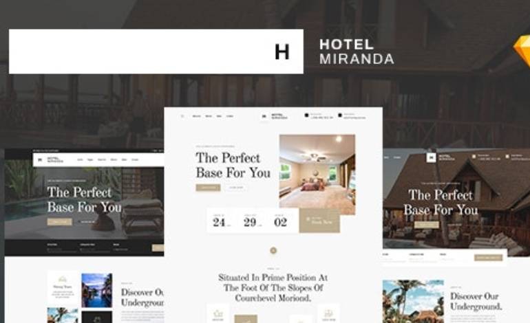 Miranda Hotel Design Sketch Template